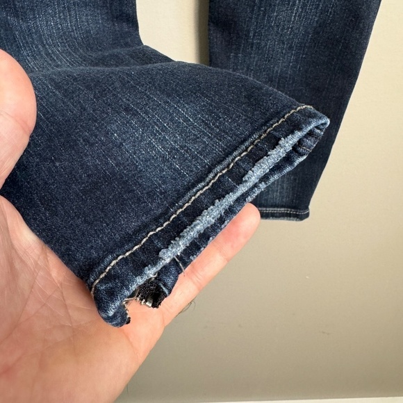 Silver Jeans Women's AIKO Skinny Dark Wash Fluid Denim Jeans 28 Ankle Zipper - Picture 9 of 16